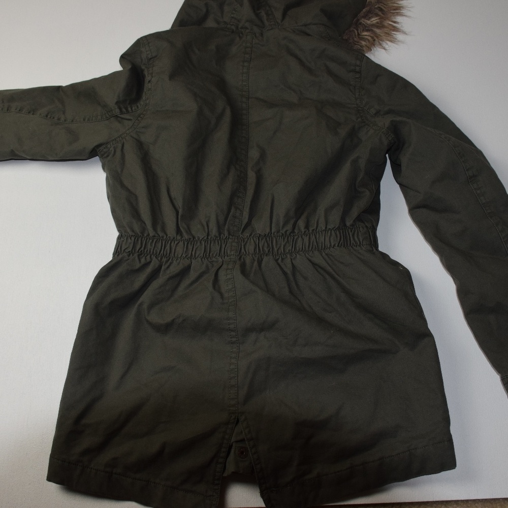 Host Picked🎉- Jou Jou Faux Fur Hood Green Jacket - Picture 6 of 7